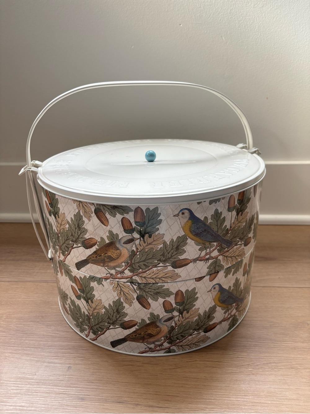 Target John Bird Whimsy Derian 2024 Thanksgiving Double Pie Tin Carrier